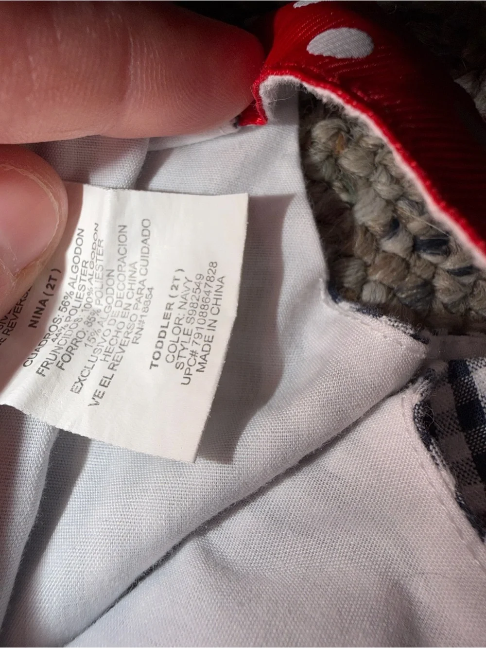 Emily Rose Navy Gingham Dress